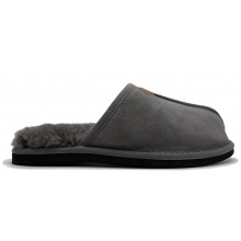 thies Schaffellpantoffel Sheepskin Slipper dunkelgrau Hausschuhe Herren